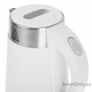 Adler Kettle  AD 1372 Electric 800 W 0.6 L Plastic/Stainless steel 360° rotational base White 4