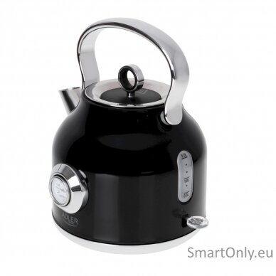 Adler Kettle with a Thermomete AD 1346b Electric 2200 W 1.7 L Stainless steel 360° rotational base Black 2