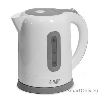 Adler Kettles AD 1234 Standard kettle 2200 W 1.7 L Plastic 360° rotational base White