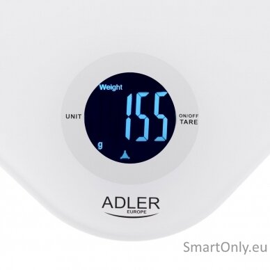 Adler Kitchen scale | AD 3180 | Graduation 1 g | Display type LCD | White 2