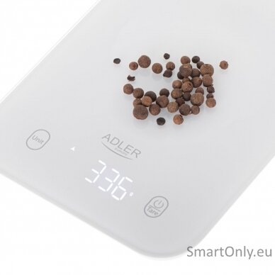 Adler Kitchen Scale | AD 3181w | Graduation 1 g | Display type LED | White 3