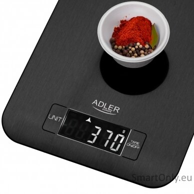 Adler Kitchen Scale | AD 3183b | Graduation 1 g | Black 4