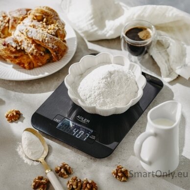 Adler Kitchen Scale | AD 3183b | Graduation 1 g | Black 7