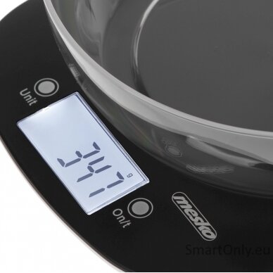 Adler Kitchen Scale with a bowl | MS 3179b | Graduation 1 g | Display type LCD | Black 5