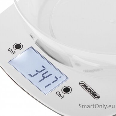 Adler Kitchen Scale with a bowl | MS 3179w | Graduation 1 g | Display type LCD | White 3