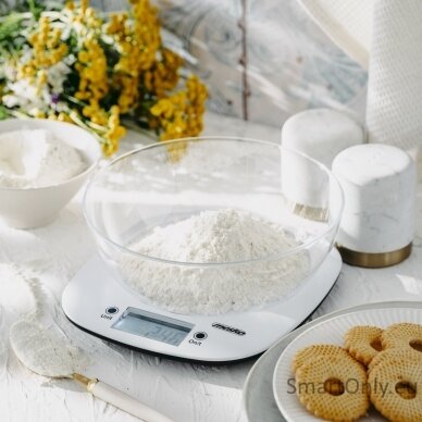 Adler Kitchen Scale with a bowl | MS 3179w | Graduation 1 g | Display type LCD | White 9