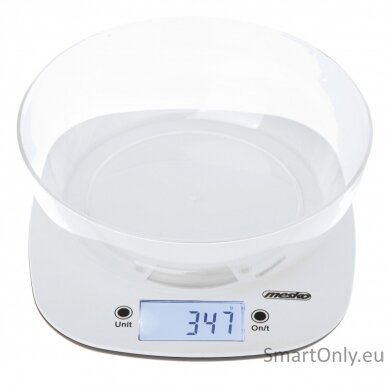 Adler Kitchen Scale with a bowl | MS 3179w | Graduation 1 g | Display type LCD | White