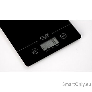 Adler | Kitchen scales | Adler AD 3138 | Maximum weight (capacity) 5 kg | Graduation 1 g | Display type LCD | Black 1