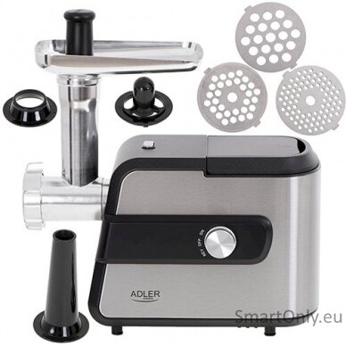 Adler Meat mincer with a shredder AD 4813 Silver/Black 600 W Number of speeds 2 Throughput (kg/min) 1 3