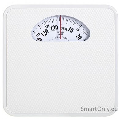 Adler | Mechanical Bathroom Scale | AD 8179w | Maximum weight (capacity) 136 kg | Accuracy 1000 g | White