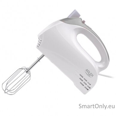 Adler Mixer AD 4201 g Hand Mixer 300 W Number of speeds 5 Turbo mode White 1