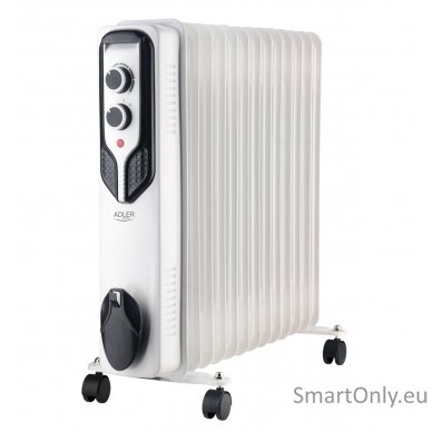 Adler | Oil-Filled Radiator | AD 7818 | Oil Filled Radiator | 2500 W | Number of power levels 3 | White