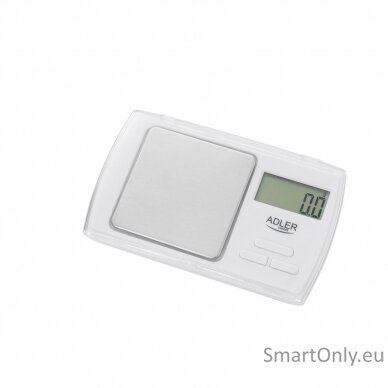 Adler Precision scale AD 3161 Maximum weight (capacity) 0.5 kg, Accuracy 0.01 g, White 1