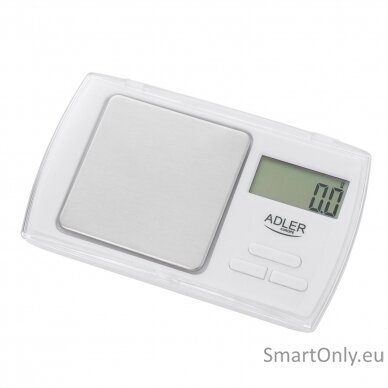 Adler Precision scale AD 3161 Maximum weight (capacity) 0.5 kg, Accuracy 0.01 g, White