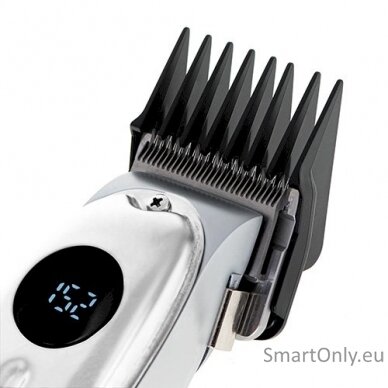 Adler Proffesional Hair clipper AD 2831 Cordless or corded, Number of length steps 6, Silver 4