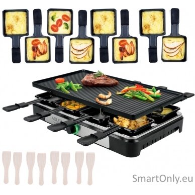 Adler Raclette - electric grill AD 6616 Table 1400 W  Black/Stainless steel 13