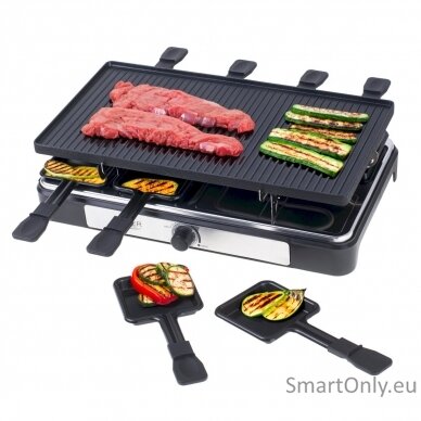 Adler Raclette - electric grill AD 6616 Table 1400 W  Black/Stainless steel 12