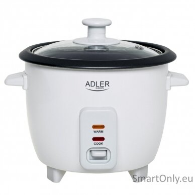 Adler Rice Cooker | AD 6418 | 300 W | 0.6 L | Number of programs 2 | White