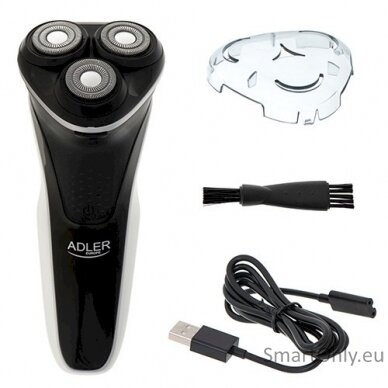 Adler Shaver AD 2928 Operating time (max) 90 min, Number of shaver heads/blades 3, Black, Cordless 2