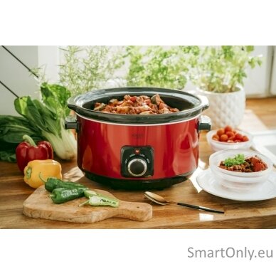 Adler | Slow cooker | AD 6413r | 290 W | 5.8 L | Number of programs 3 | Red 8