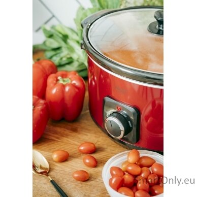 Adler | Slow cooker | AD 6413r | 290 W | 5.8 L | Number of programs 3 | Red 10