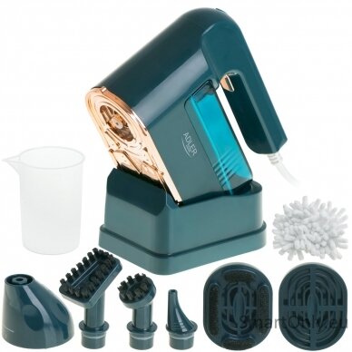 Adler Steam Cleaner AD 7050 For adults, Power 1200 W, Steam pressure 3.5 bar, Water tank capacity 0.12 L, Number of brush heads included 1, Number of teeth brushing modes 7, Green/Blue 2