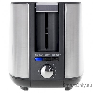 Adler Toaster AD 3214  Power 750 W Number of slots 2 Housing material Stainless steel Silver 5