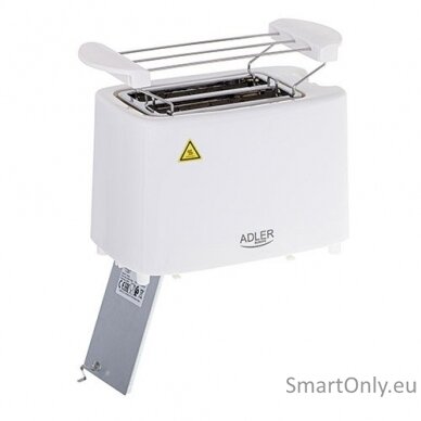 Adler Toaster AD 3223	 Power 750 W Number of slots 2 Housing material Plastic White 3