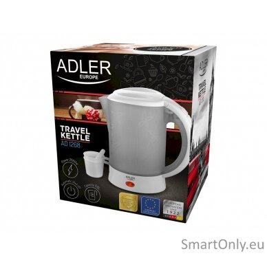 Adler Travel Kettle AD 1268 Standard 600 W 0.6 L Plastic White 10