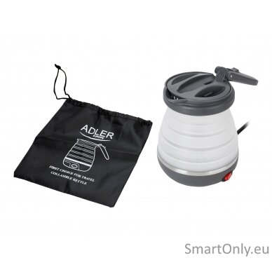 Adler Travel kettle AD 1279 Electric 750 W 0.6 L Silicon White 3