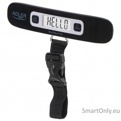 Adler | Travel Luggage Scale | AD 8190 | Maximum weight (capacity) 50 kg | Accuracy 10 g | Black