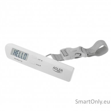 Adler | Travel Luggage Scale | AD 8191 | Maximum weight (capacity) 50 kg | Accuracy 10 g | Grey 1