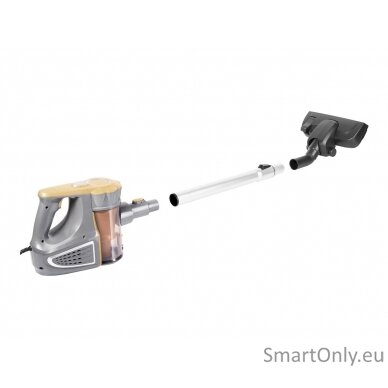 Adler Vacuum Cleaner AD 7036 Corded operating, Handstick and Handheld, 800 W, Operating radius 7 m,  Yellow/Grey, Warranty 24 month(s) 5