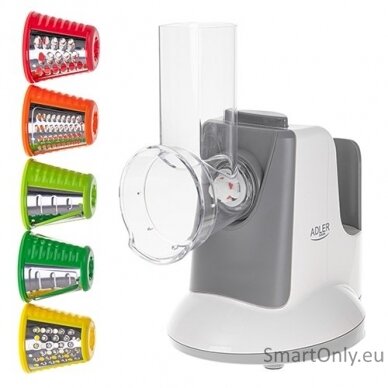 Adler Vegetable Slicer AD 4815 White/Grey 150 W 1