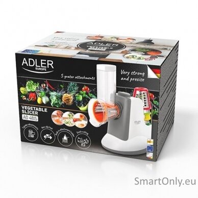 Adler Vegetable Slicer AD 4815 White/Grey 150 W 8