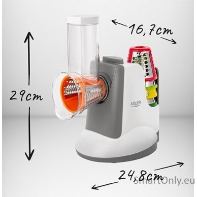 Adler Vegetable Slicer AD 4815 White/Grey 150 W 9