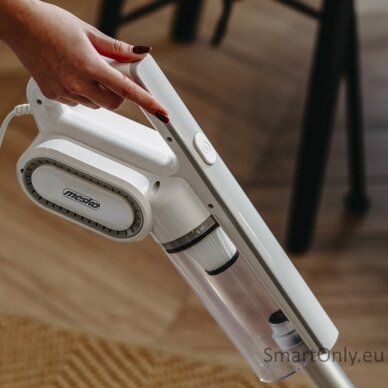 Adler | Vertical Cyclone Vacuum Cleaner | MS 7058 | Corded operating | 400 W | 220-240 V | Operating radius 8.35 m | White 11