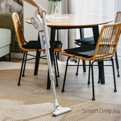 Adler | Vertical Cyclone Vacuum Cleaner | MS 7058 | Corded operating | 400 W | 220-240 V | Operating radius 8.35 m | White 8