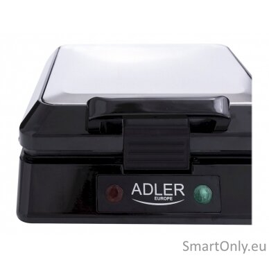 Adler Waffle maker AD 3036 1500 W Number of pastry 4 Belgium Black 6