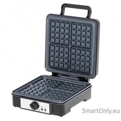 Adler Waffle Maker AD 3049 1200 W Number of pastry 4 Belgium Black