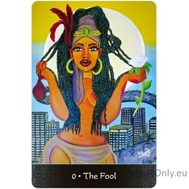 Afro Goddess Tarot Arcanas kortos US Games Systems 4