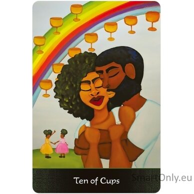 Afro Goddess Tarot Arcanas kortos US Games Systems 6