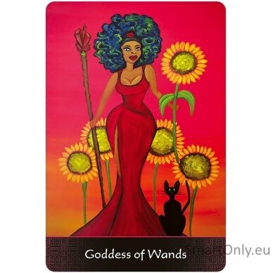 Afro Goddess Tarot Arcanas kortos US Games Systems 7