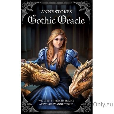 Anne Stokes Gothic Oracle Kortų ir knygos rinkinys US Games Systems 11