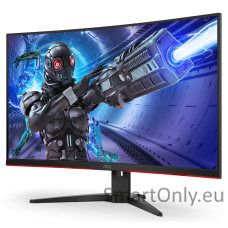 AOC Curved Gaming Monitor C32G2ZE 31.5 ", VA, FHD, 1920 x 1080, 16:9, 1 ms, 300 cd/m², Black, Headphone out (3.5mm), 240 Hz, HDMI ports quantity 2