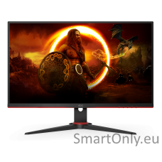 AOC Gaming Monitor 24G2SAE/BK 24 ", VA, FHD, 1920 x 1080, 16:9, 4 ms, 350 cd/m², Black/Red, HDMI ports quantity 2, 165 Hz