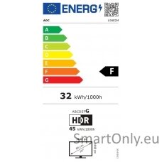 AOC Monitor  U34E2M 34 ", VA, WQHD, 3440 x 1440, 21:9, 4 ms, 300 cd/m², Black, 100 Hz, HDMI ports quantity 2