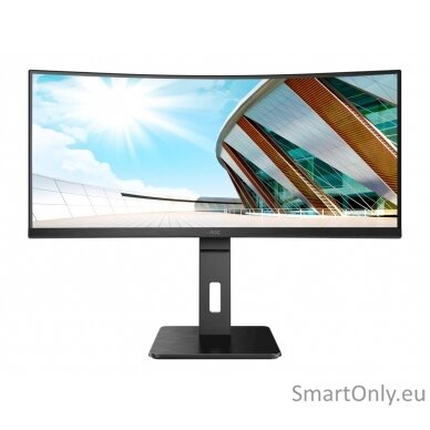 AOC Curved Monitor CU34P2A 34 ", VA, 3440 × 1440, 21:9, 1 ms, 300 cd/m², Black, Headphone out (3.5mm) 4