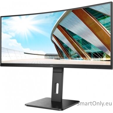 AOC Curved Monitor CU34P2A 34 ", VA, 3440 × 1440, 21:9, 1 ms, 300 cd/m², Black, Headphone out (3.5mm) 2