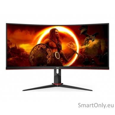 AOC | Gaming Monitor | CU34G2XP/BK | 34 " | VA | 3440 x 1440 pixels | 21:9 | 1 ms | Black | HDMI ports quantity 2 | 180 Hz